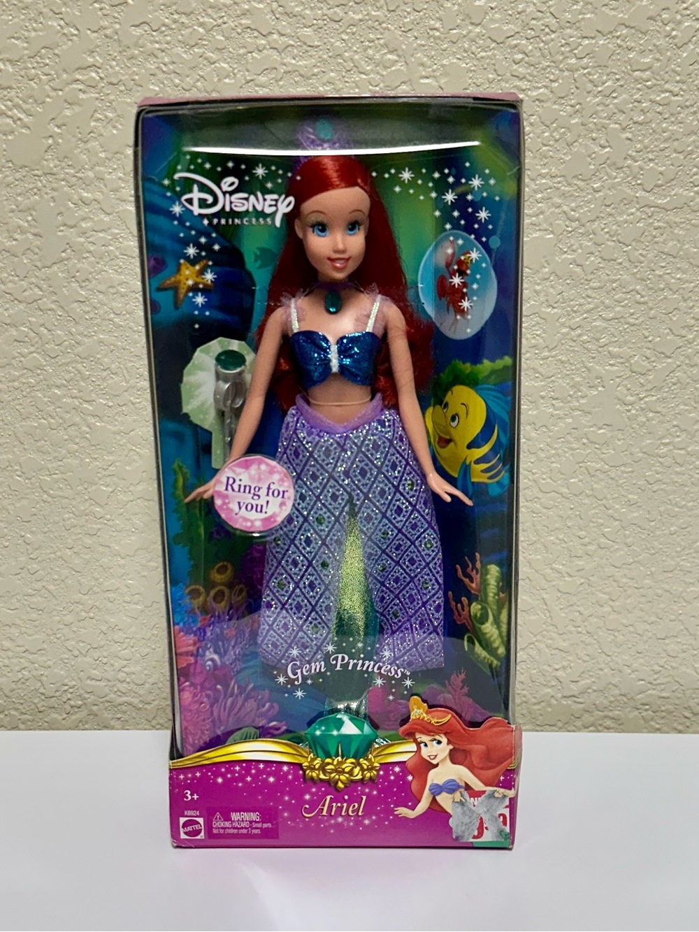 NEW Vintage Disney Mattel The Little Mermaid Gem Princess Ariel Barbie Doll 2006